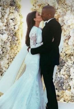 Hal Carmichael stepbrother Kanye West with Kim Kardashian on his wedding.